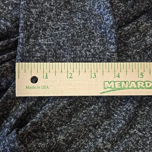 Long Soft Sweater Cardigan Duster SzL VTG USA Thin Boho Chic Gray Open Wrap Y2K - Picture 7 of 9